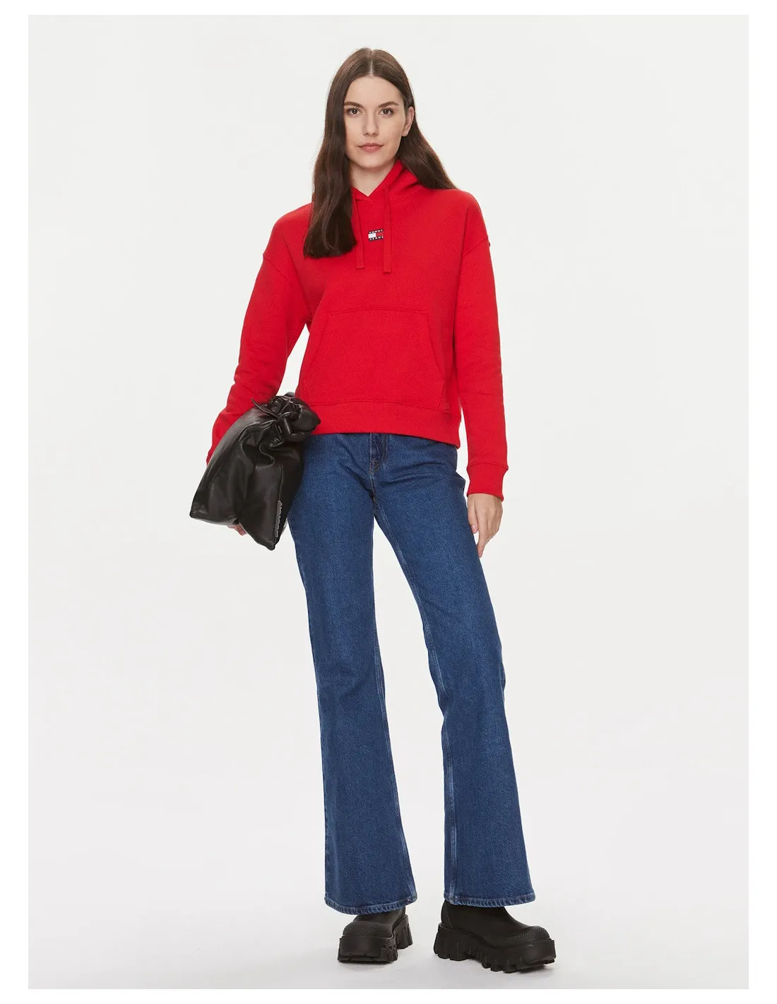 TOMMY JEANS FELPA DONNA,TJW BXY BADGE HOODIE