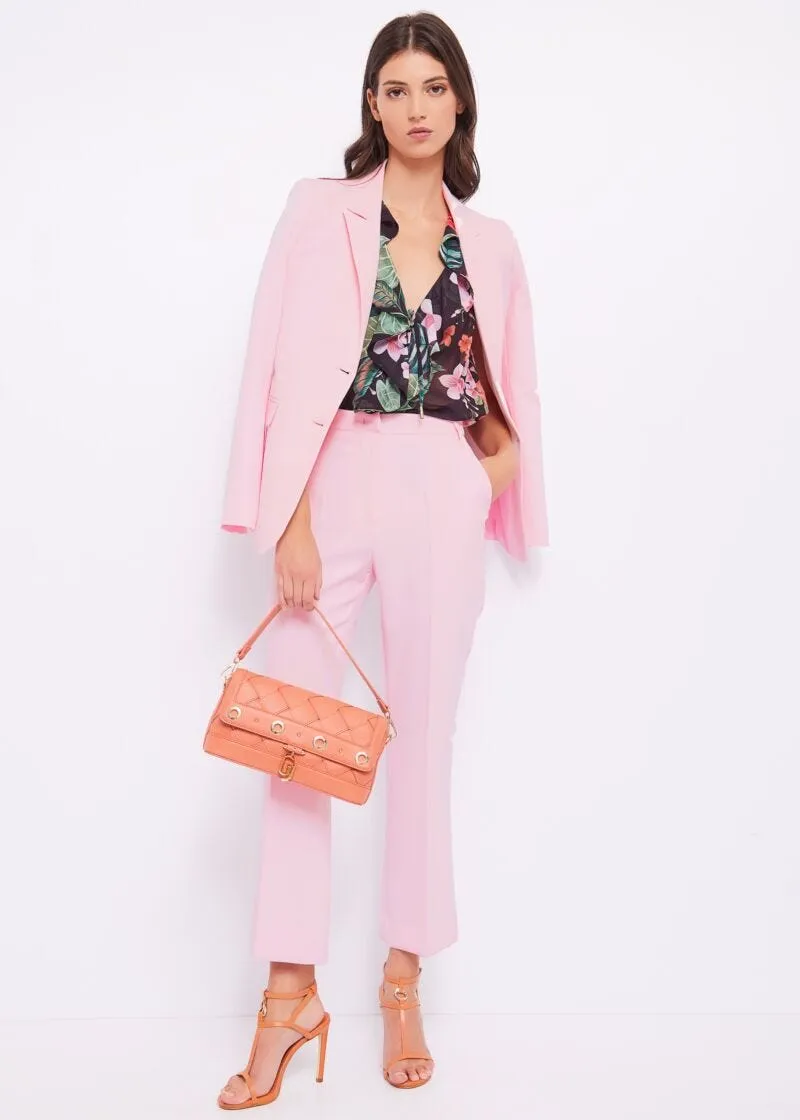 Top floreale in georgette
