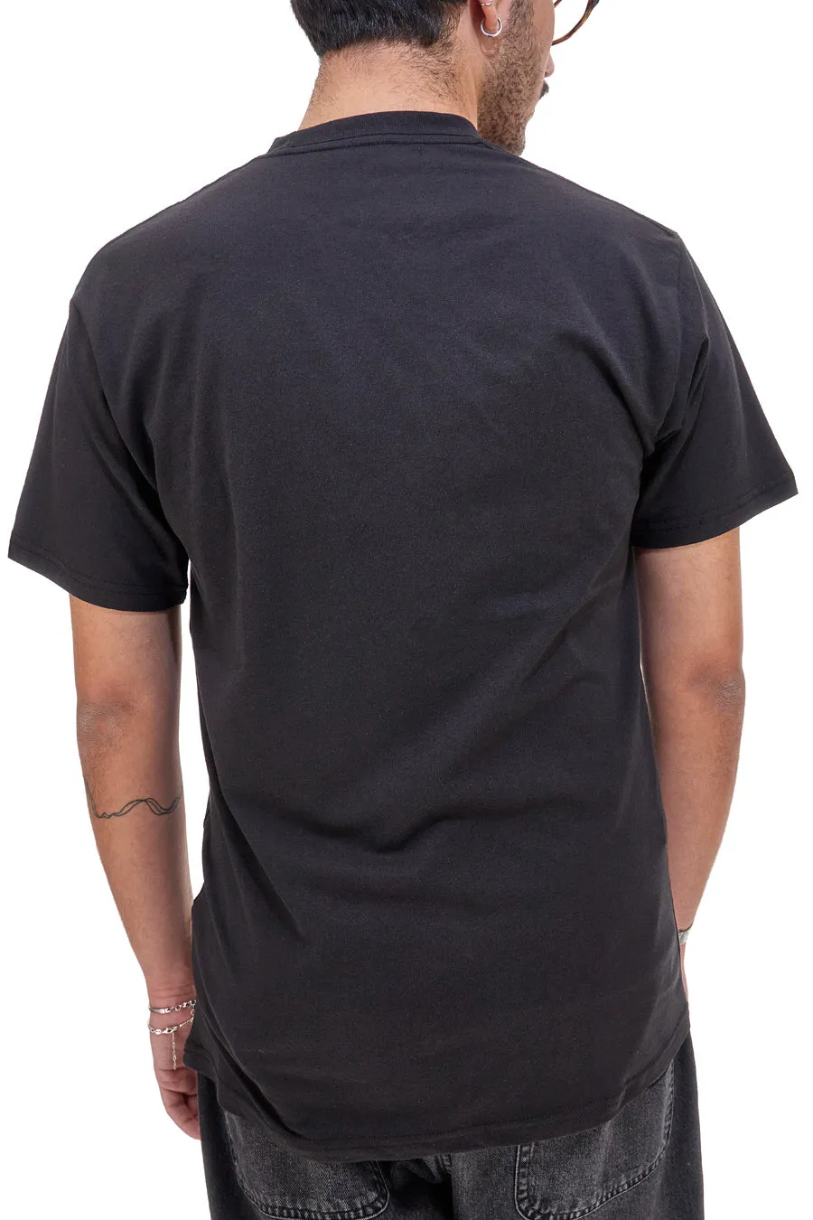   VANS T-shirt Nera Con Stampa VANS CREW TEE-B