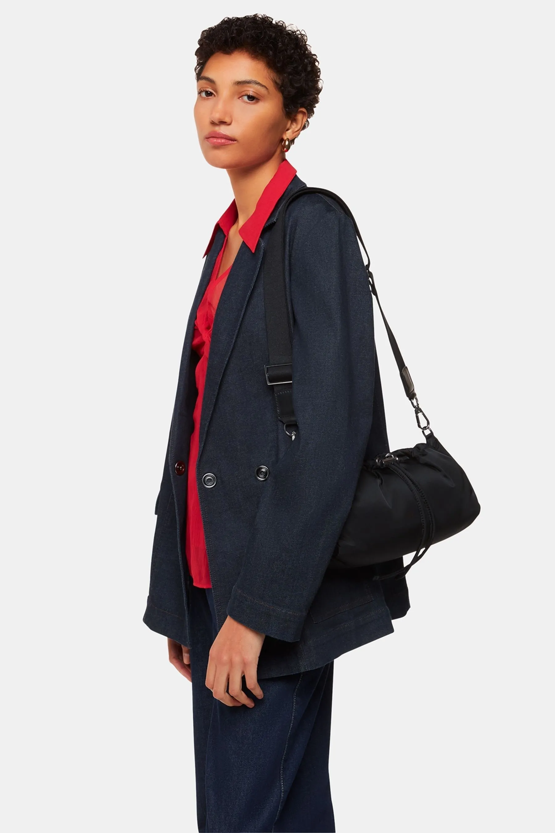 Whistles - Benny - Nero a tracolla con coulisse - Borsa