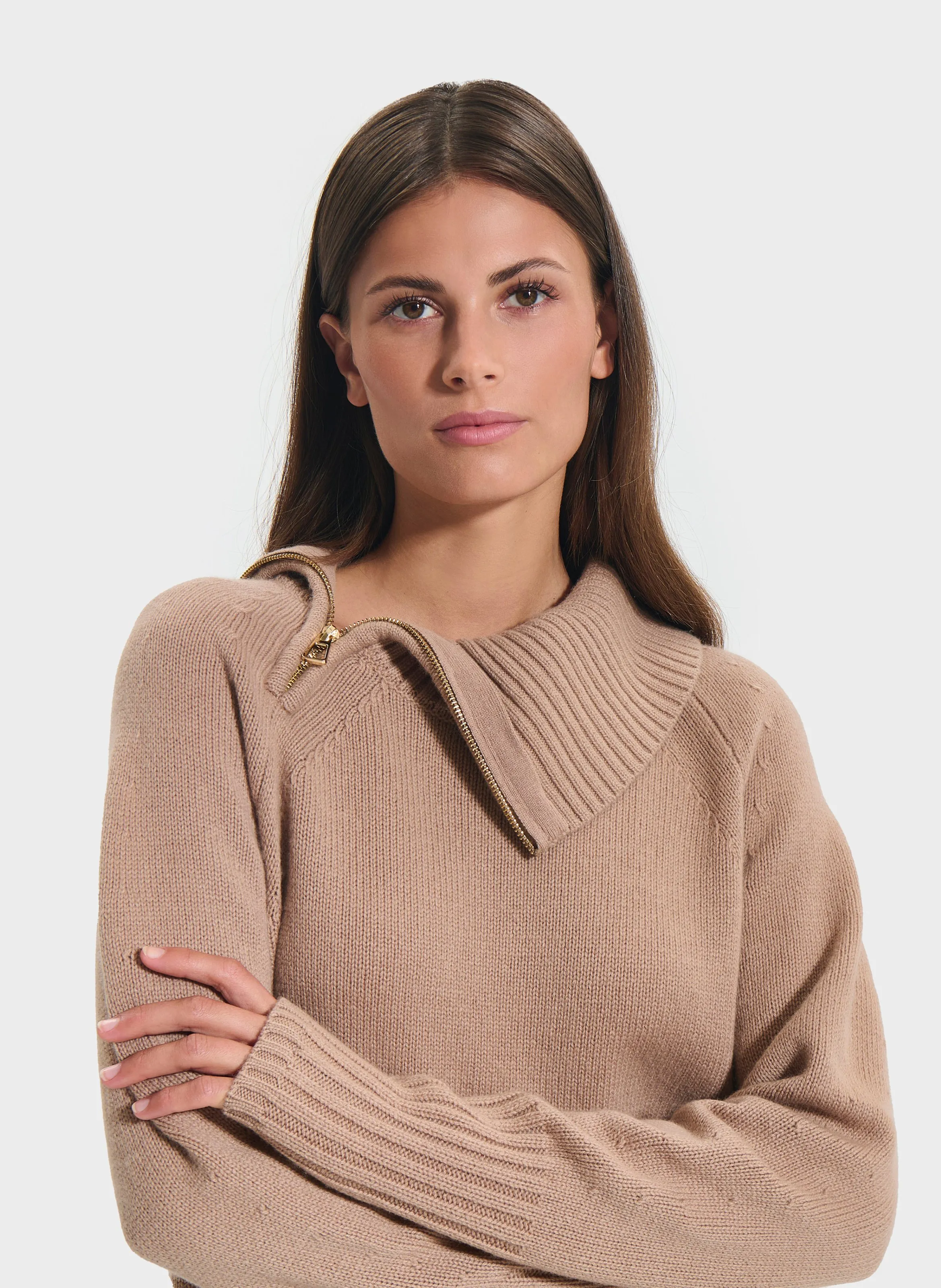  ZAPA   NUALA - Dolcevita in cachemire | Beige