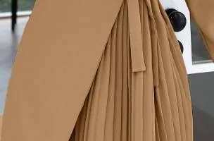 ​A​bito elegante ​a chiusura ad incrocio Denver​, marrone chiaro